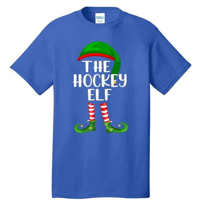 Matching Family Group The Hockey Elf Christmas Meaningful Gift Tall T-Shirt