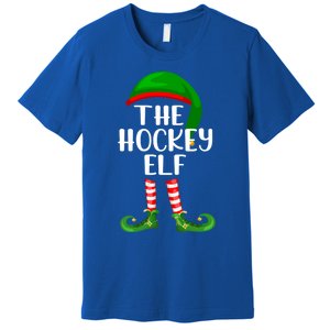 Matching Family Group The Hockey Elf Christmas Meaningful Gift Premium T-Shirt