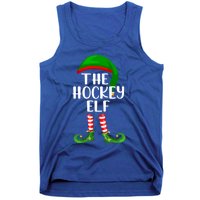 Matching Family Group The Hockey Elf Christmas Meaningful Gift Tank Top