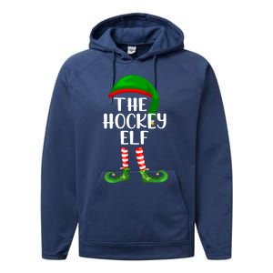 Matching Family Group The Hockey Elf Christmas Meaningful Gift Performance Fleece Hoodie