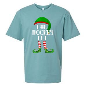 Matching Family Group The Hockey Elf Christmas Meaningful Gift Sueded Cloud Jersey T-Shirt