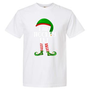 Matching Family Group The Hockey Elf Christmas Meaningful Gift Garment-Dyed Heavyweight T-Shirt