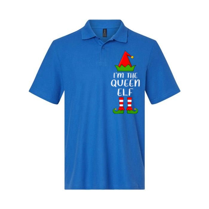 Matching Family Group IM The Queen Elf Christmas Gift Softstyle Adult Sport Polo