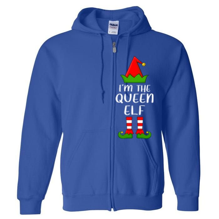 Matching Family Group IM The Queen Elf Christmas Gift Full Zip Hoodie