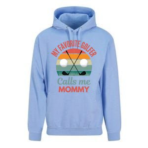 My Favorite Golfer Calls Me Mommy Funny Supporting Golf Mom Gift Unisex Surf Hoodie