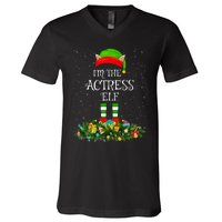 Matching Family Group IM The Actress Elf Christmas V-Neck T-Shirt