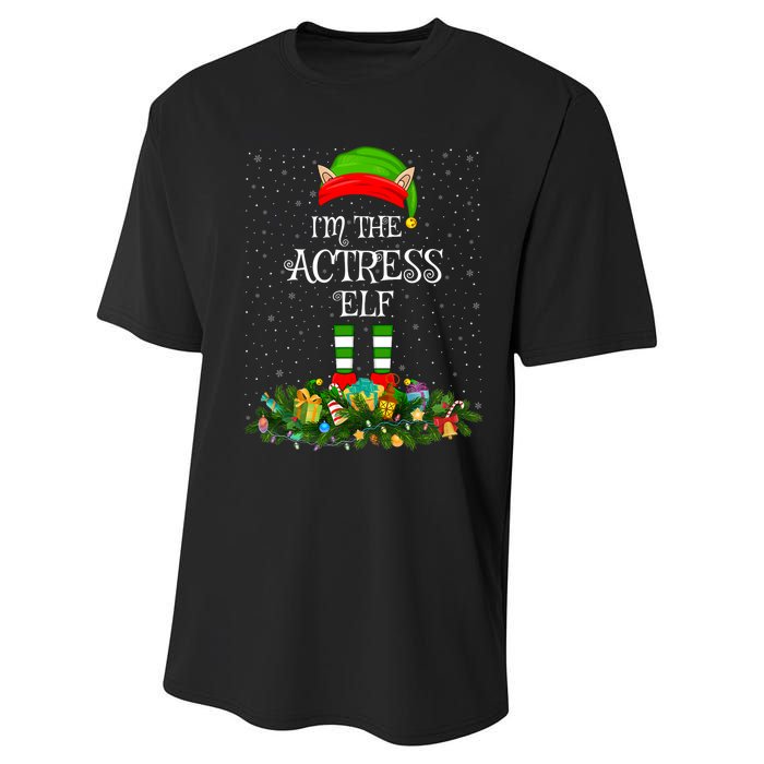 Matching Family Group IM The Actress Elf Christmas Performance Sprint T-Shirt