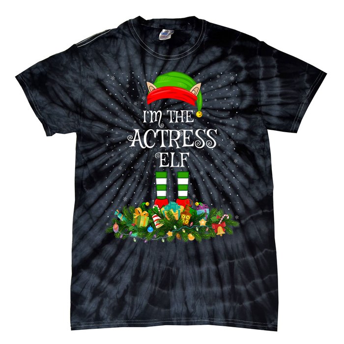 Matching Family Group IM The Actress Elf Christmas Tie-Dye T-Shirt