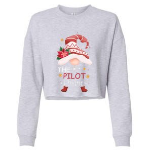 Matching Family Group Christmas The Pilot Gnome Costume Gift Cropped Pullover Crew