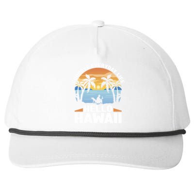 Matching Family Group Hawaiian Vacation Life Hello Hawaii Great Gift Snapback Five-Panel Rope Hat