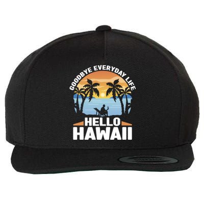 Matching Family Group Hawaiian Vacation Life Hello Hawaii Great Gift Wool Snapback Cap