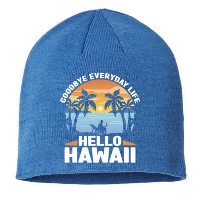 Matching Family Group Hawaiian Vacation Life Hello Hawaii Great Gift Sustainable Beanie