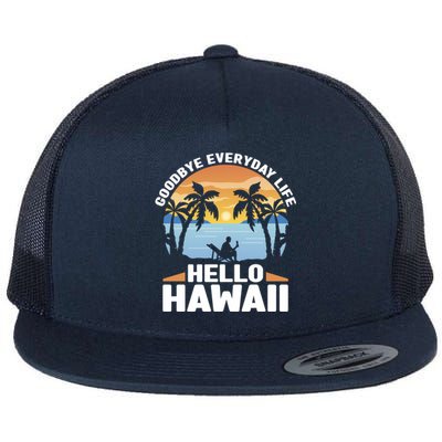 Matching Family Group Hawaiian Vacation Life Hello Hawaii Great Gift Flat Bill Trucker Hat