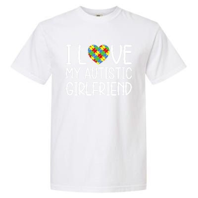 My Friend Has Autism Gift I Love My Autistic Friend Cool Gift Garment-Dyed Heavyweight T-Shirt