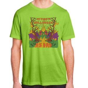 My First Halloween As Dad Adult ChromaSoft Performance T-Shirt