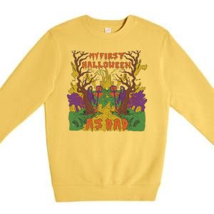 My First Halloween As Dad Premium Crewneck Sweatshirt