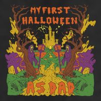 My First Halloween As Dad 7 Panel Mesh Trucker Snapback Hat