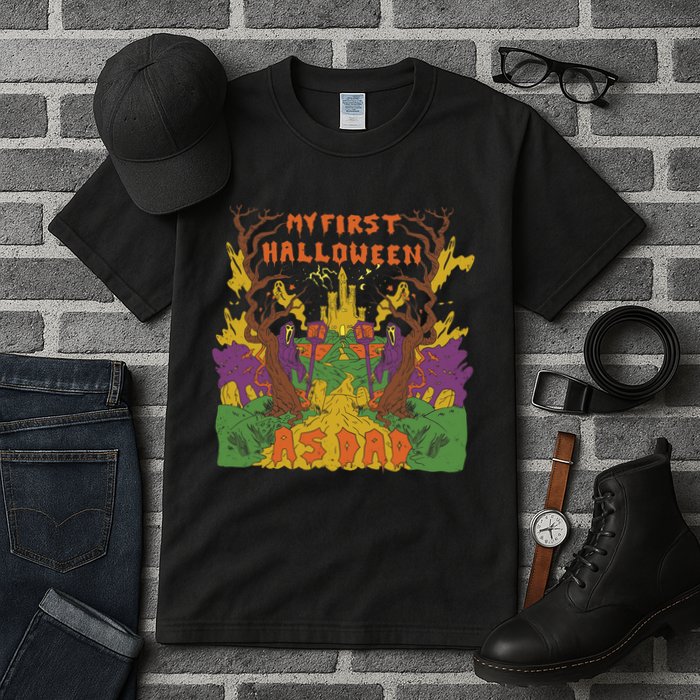 My First Halloween As Dad Tall T-Shirt