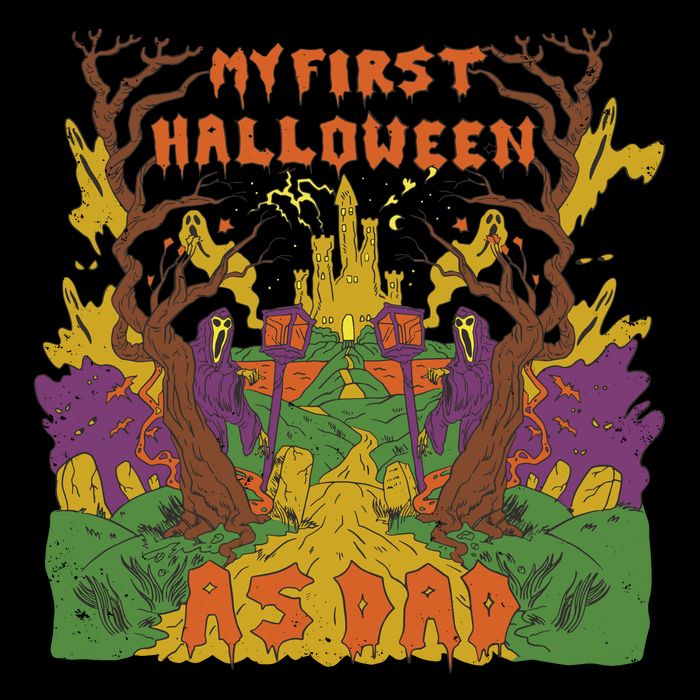 My First Halloween As Dad Mesh Reversible Basketball Jersey Tank