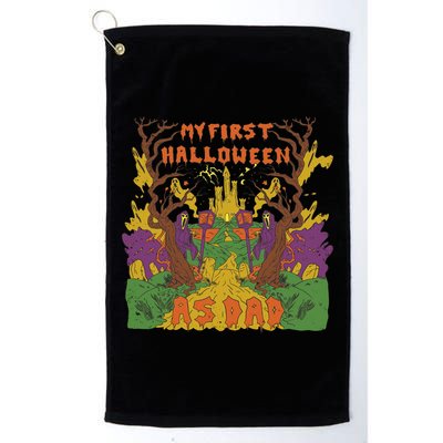 My First Halloween As Dad Golf Towel