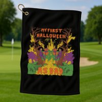 My First Halloween As Dad Golf Towel