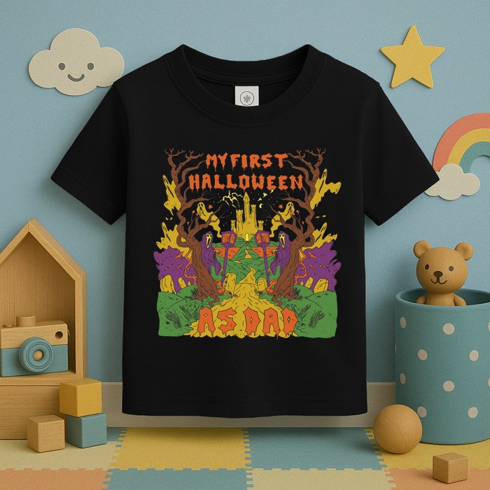 My First Halloween As Dad Toddler T-Shirt