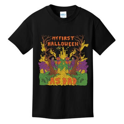 My First Halloween As Dad Kids T-Shirt