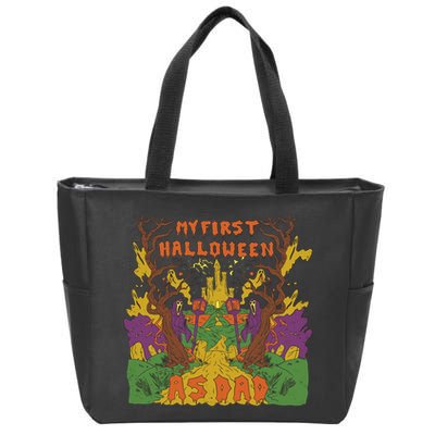 My First Halloween As Dad Zip Tote Bag