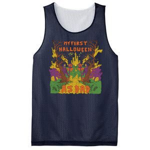 My First Halloween As Dad Mesh Reversible Basketball Jersey Tank