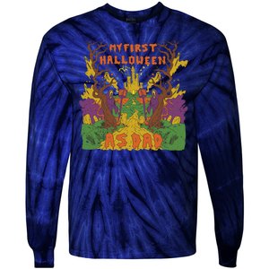 My First Halloween As Dad Tie-Dye Long Sleeve Shirt