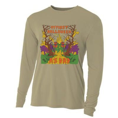 My First Halloween As Dad Cooling Performance Long Sleeve Crew
