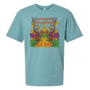 My First Halloween As Dad Sueded Cloud Jersey T-Shirt