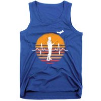 Model Flight Heartbeat Ekg Rc Airplane Aviator Funny Gift Tank Top