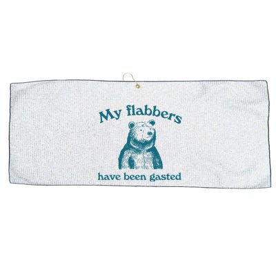 My Flabbers Have Been Gasted Large Microfiber Waffle Golf Towel