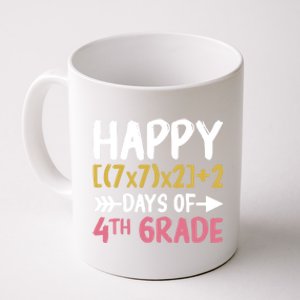 Math Formula Happy 100 Days Of 4th Grade Math Teacher Gift Coffee Mug