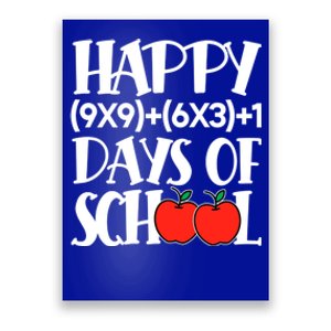 Math Formula Happy 100 Days Of School 100th Day Smarter Gift Poster