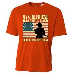 My Friend Has Your Back Proud Army Friend Lover Funny Gift Cooling Performance Crew T-Shirt