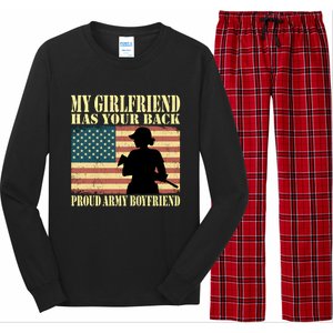 My Friend Has Your Back Proud Army Friend Lover Funny Gift Long Sleeve Pajama Set