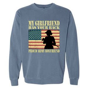 My Friend Has Your Back Proud Army Friend Lover Funny Gift Garment-Dyed Sweatshirt