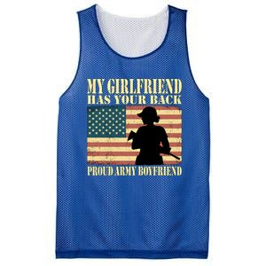 My Friend Has Your Back Proud Army Friend Lover Funny Gift Mesh Reversible Basketball Jersey Tank