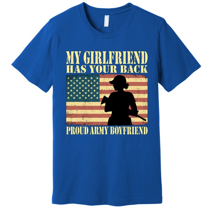 My Friend Has Your Back Proud Army Friend Lover Funny Gift Premium T-Shirt