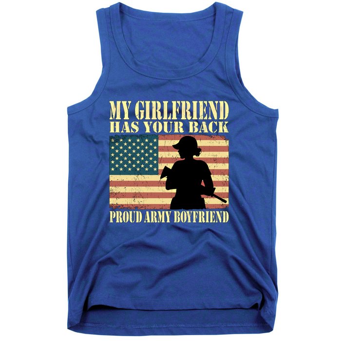 My Friend Has Your Back Proud Army Friend Lover Funny Gift Tank Top