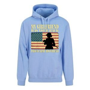 My Friend Has Your Back Proud Army Friend Lover Funny Gift Unisex Surf Hoodie