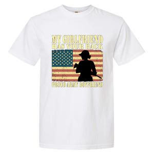 My Friend Has Your Back Proud Army Friend Lover Funny Gift Garment-Dyed Heavyweight T-Shirt