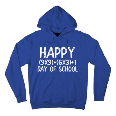 Math Formula Happy 100 Days Of School 100th Day Teacher Gift Tall Hoodie