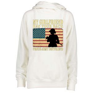 My Friend Has Your Back Proud Army Friend Lover Funny Gift Funny Gift Womens Funnel Neck Pullover Hood