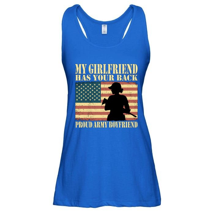 My Friend Has Your Back Proud Army Friend Lover Funny Gift Funny Gift Ladies Essential Flowy Tank