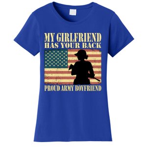 My Friend Has Your Back Proud Army Friend Lover Funny Gift Funny Gift Women's T-Shirt