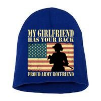 My Friend Has Your Back Proud Army Friend Lover Funny Gift Funny Gift Short Acrylic Beanie