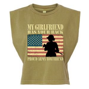 My Friend Has Your Back Proud Army Friend Lover Funny Gift Funny Gift Garment-Dyed Women's Muscle Tee